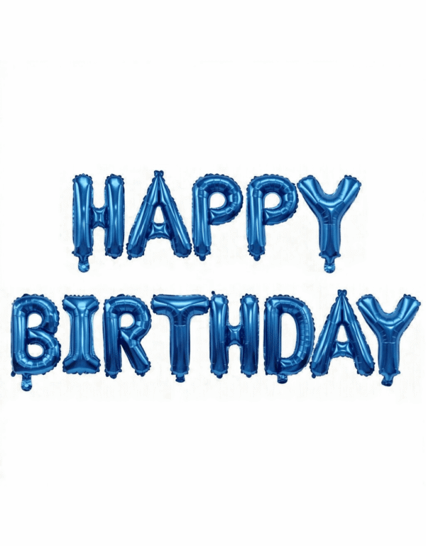 Happy Birthday Foil Balloons Alphabets