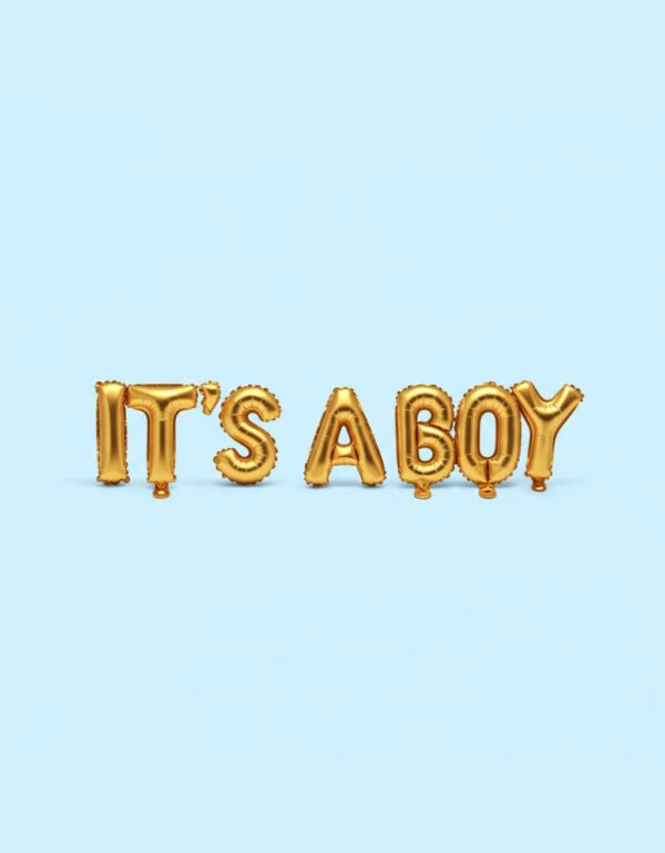 IT’S A Boy Foil Balloons Alphabets