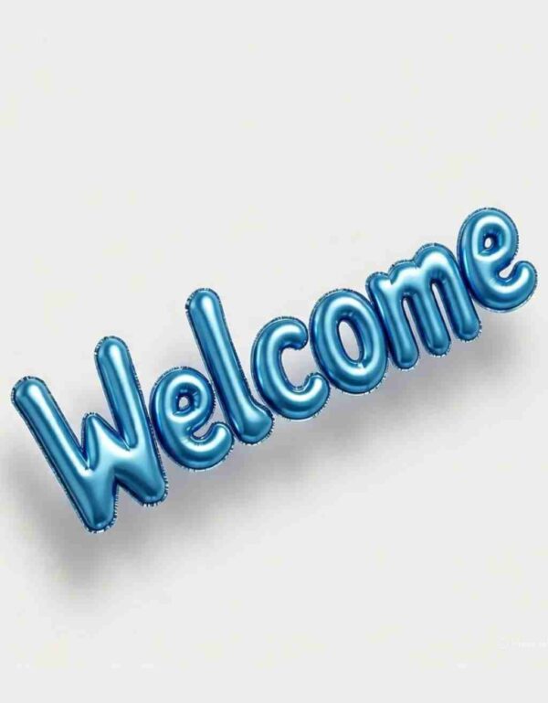 Welcome Foil Balloons Alphabets
