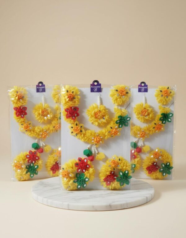 Artificial Flowers Jewelry Set for Mehndi, Shaddi\Wedding