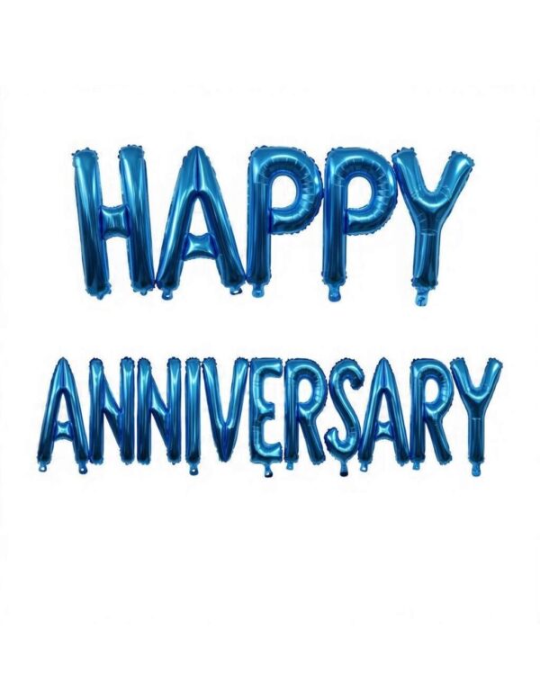Happy Anniversary, Foil Balloons Alphabets