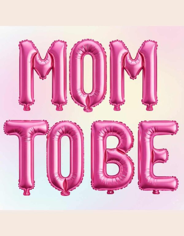 Mom to be Foil Balloons Alphabets