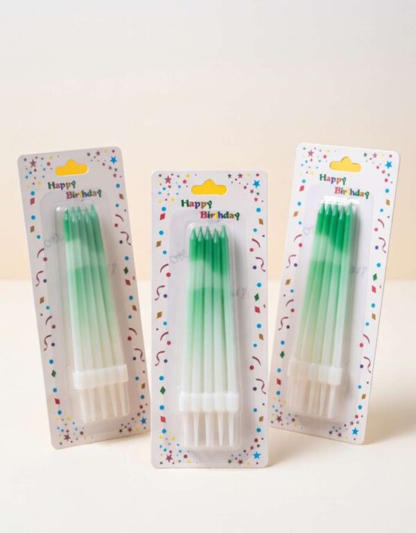 Birthday Candles for Croquette Decoration Colorful Party Milky Candles (10 pieces) | Lawat Co