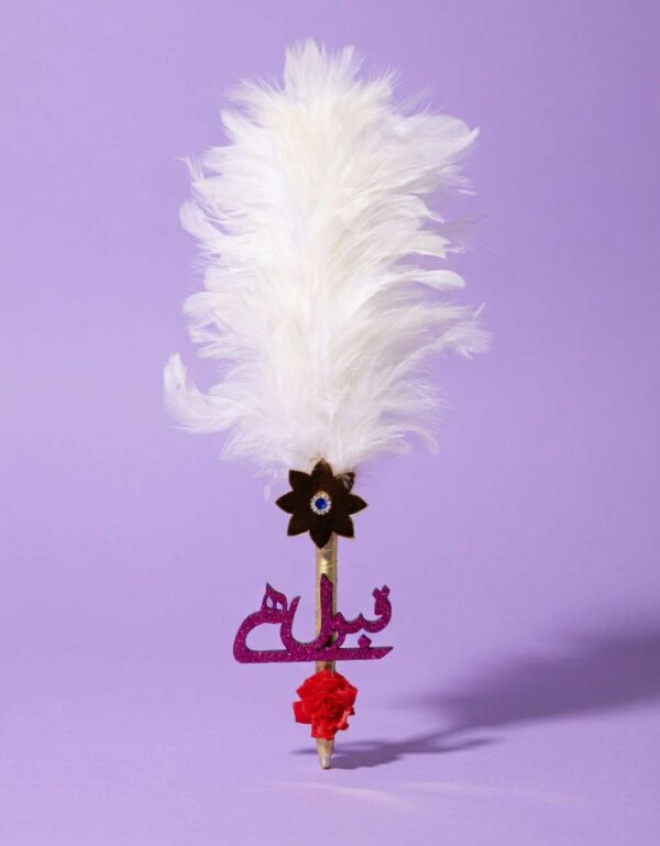 Lawat Co. Nikah Mubarak Pen Red & White Pearl Qubool Hai Signature Pen for Bride & Groom