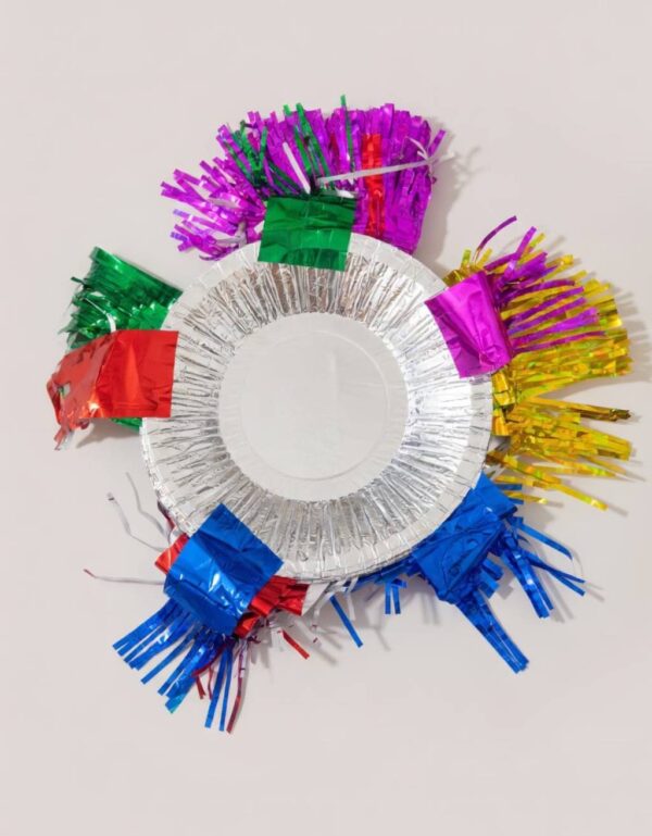 Mehndi Disposable Plates Pack of 12 Multicolor Wedding Thaali for Mayoon, Mehndi & Rasam E Hina Decor