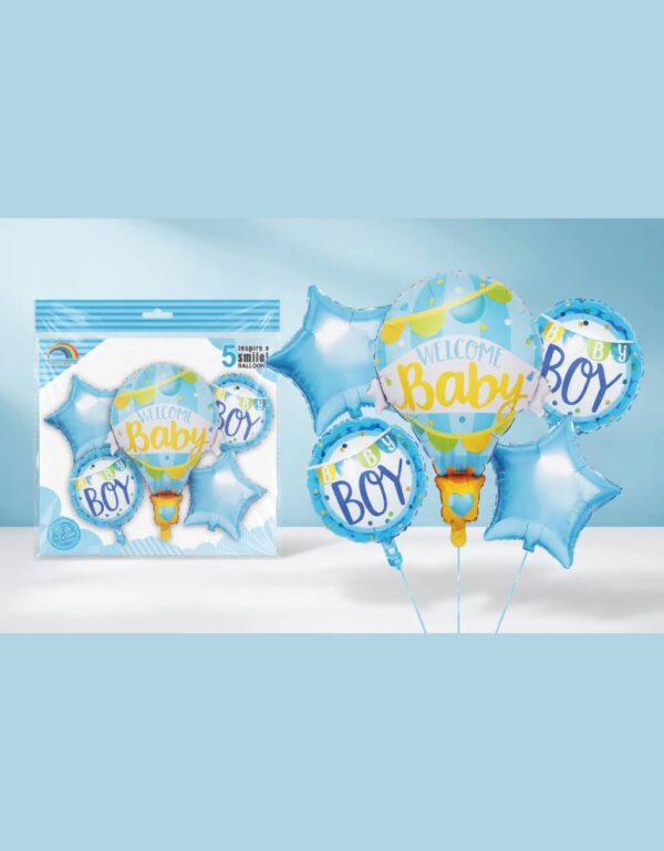 Baby Shower Foil Balloons Elegant Party Decoration Set by Lawat Co.