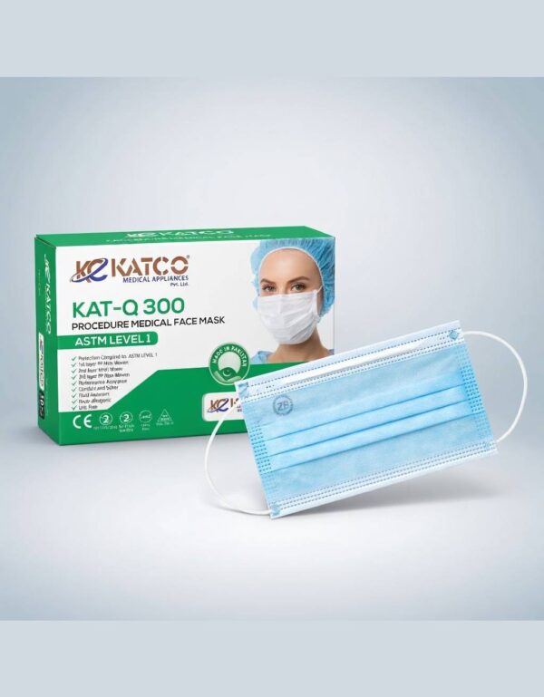 Medical Procedure Face Mask (Blue, Green & Black) Disposable Protective Masks for Daily & Clinical Use