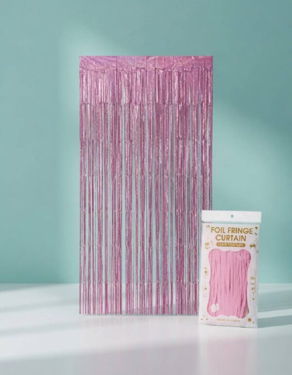 Shiny Metallic Rose Gold Fringe Curtain Elegant Party Photo Background Decoration | Made by Lawat Co.