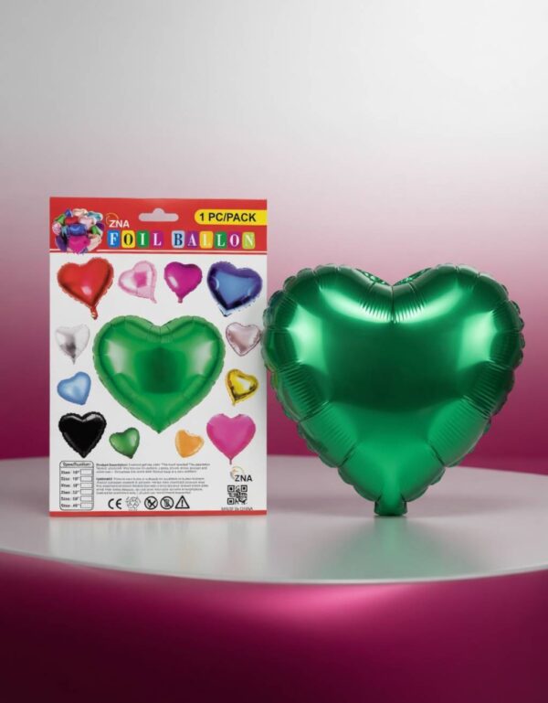 Premium Heart-Shaped Aluminum Foil Balloon 1 Piece | Party & Decoration Essential by Lawat Co.