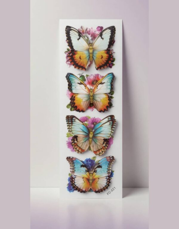 3D Butterfly Stickers Wall Decor Pack of 4 DIY Crafts Colorful & Creative Room Decor | Lawat Co.