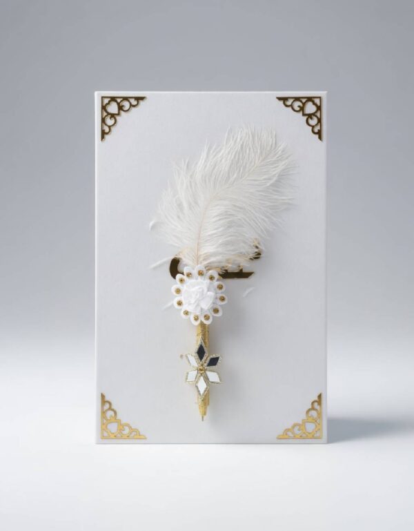Wedding Box & Nikah Pen for Nikah Ceremony Keepsake | Glitter Nikkah Nama Booklet Set with “Qubool Hai” | by Lawat Co.
