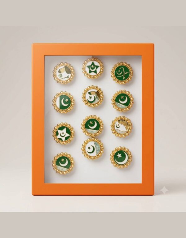 12 Finger Rings Set Pakistan Independence Day