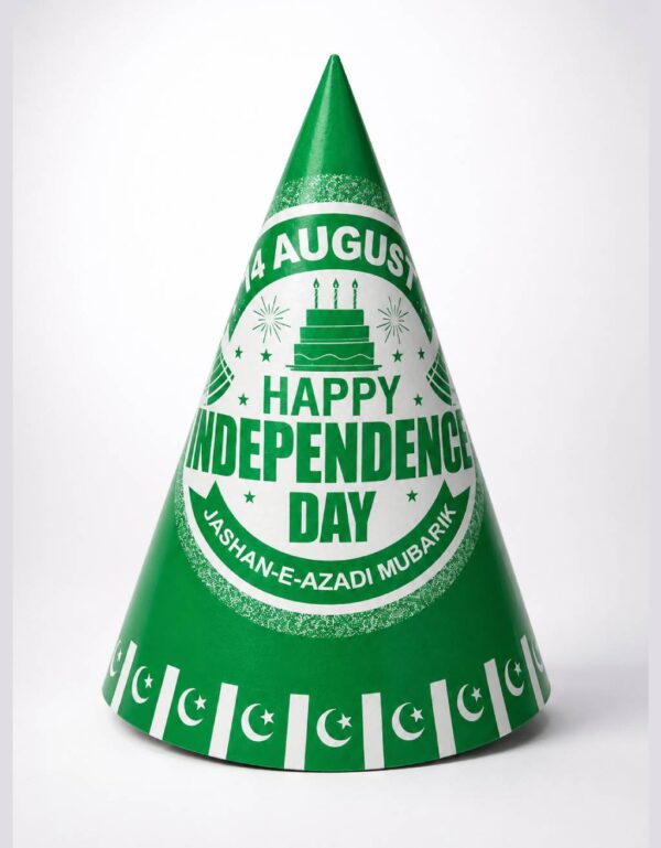 12 Pcs Pakistan Independence Day Kids Party Hats