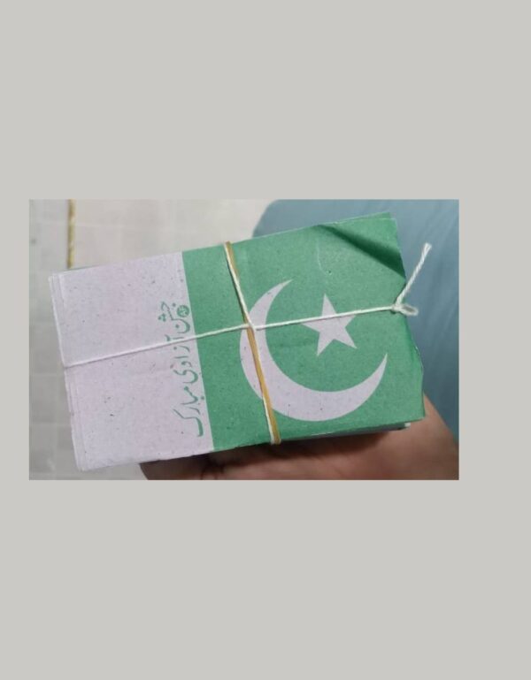 Lawat Co Pakistan Independence Day Jhandian Paper Flags Small Size