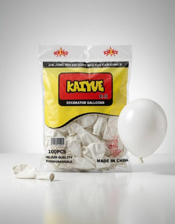 Lawat Co. Kaiyue Decorator Balloons 100 Pack Apricot Beige Sand White Helium Quality Biodegradable Party Balloons Latex