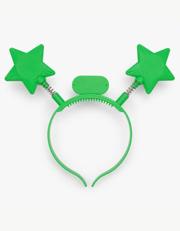 Green LED Star Headband | Light Up Star Bopper Headband 1 Piece | Lawat Co.