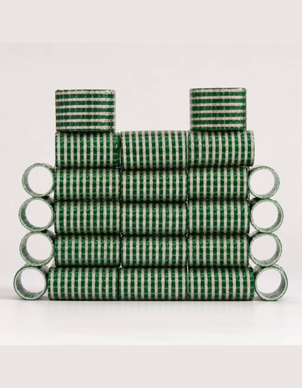 Pakistan Independence Day Green & White Medium-Size Bangles set