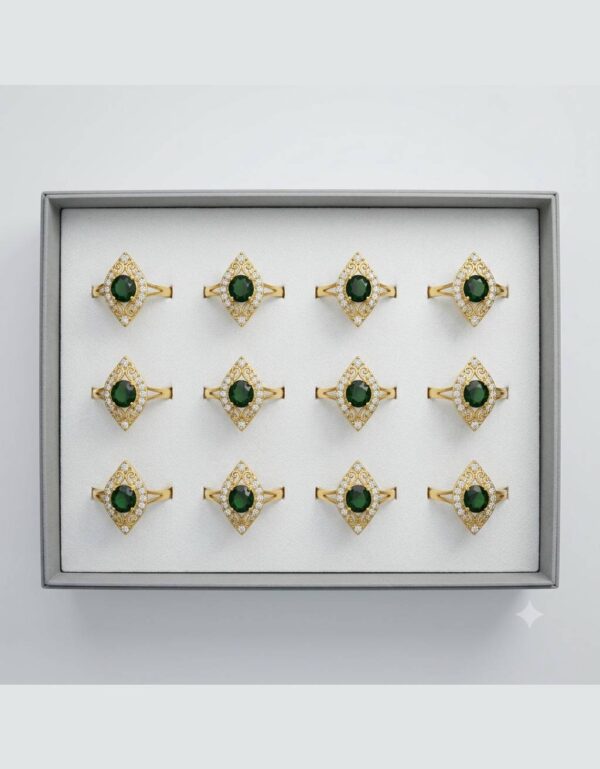 Pakistan Spirit Finger Ring Set 12 Pieces Display Box