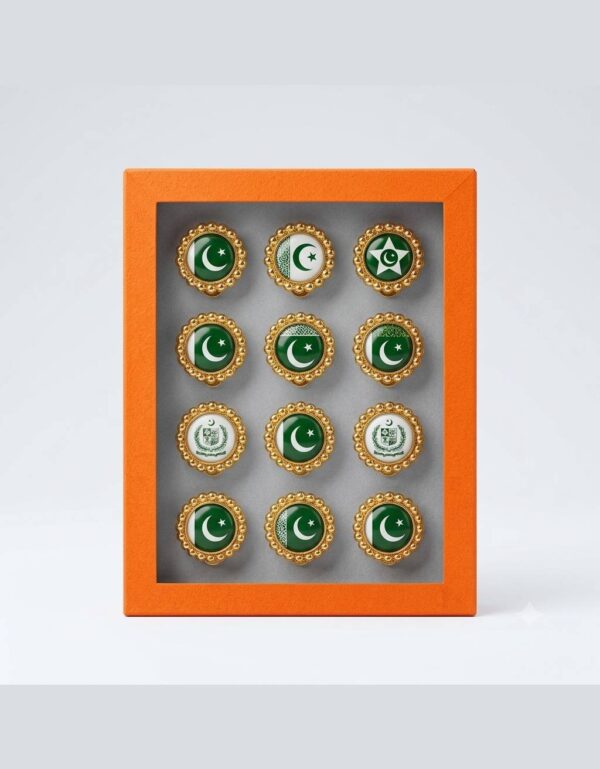 Set of 12 Pakistan Flag Finger Rings