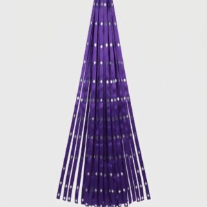 12-Piece Purple Masehri Mirror Hanging Decoration Mehndi & Wedding Decor