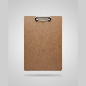 12 Pieces of A4 Hardboard Clipboard with Metal Spring Clip
