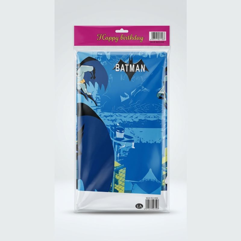 Batman Theme Plastic Table Cover 54 × 72 Inches