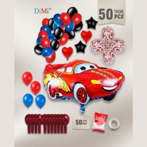 Disney Cars Lightning McQueen Balloon Decoration Set 50 Pcs Birthday Party Decor