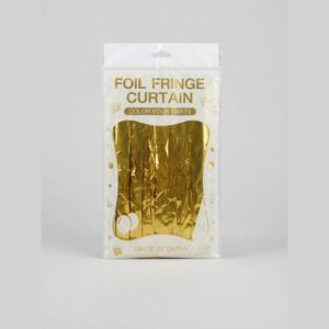 Gold Metallic Foil Fringe Curtain Party Backdrop
