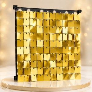 Gold Shimmer Wall Panel Sequin Backdrop Decoration