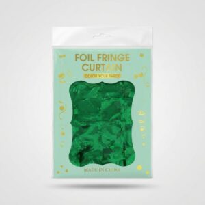 Green Foil Fringe Curtain Party Decoration Backdrop