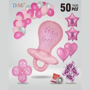 It's a Girl Pacifier Foil Balloon Set