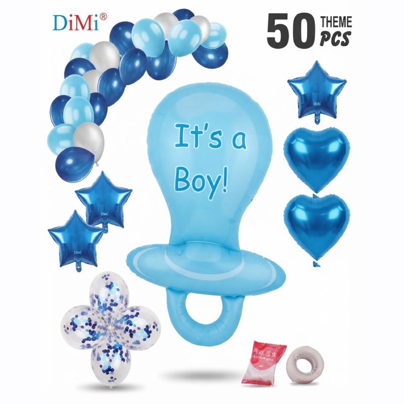 It’s a Boy Pacifier Foil Balloon Blue Baby Shower & Gender Reveal Decoration