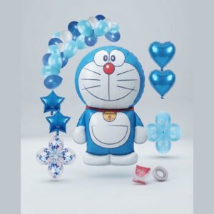 Large Standing Doraemon Character Foil Balloon Set