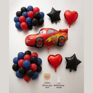 Lightning McQueen Car Foil Balloon Disney Cars Birthday Party Decoration