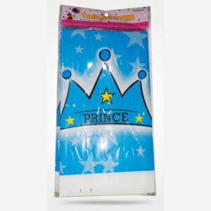 PRINCE Crown & Star Plastic Table Cover Birthday Party Decor