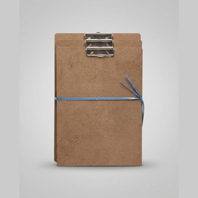 12 Pieces of A4 Hardboard Clipboard with Metal Spring Clip - Image 2