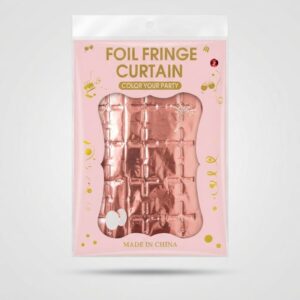 Rose Gold Foil Fringe Curtain Metallic Party Backdrop Decoration