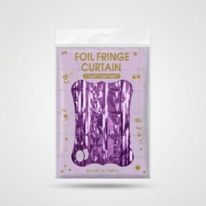 Shiny Purple Foil Fringe Curtain Party Photo Backdrop Decoration