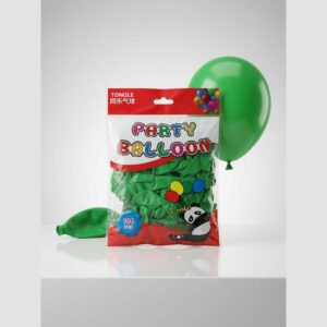 100 Pack of Green Balloons for Birthdays and Party Panda Party