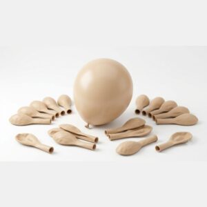 18-Inch Matte Cream Latex Balloon 1-Piece Large Party Balloon