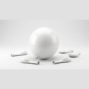 18 Inch White Big Latex Party Balloon 1 Pc Lawat Co.
