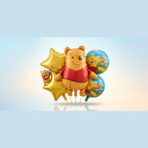 5-Piece Winnie the Pooh Foil Balloon Set Birthday Decoration Balloons