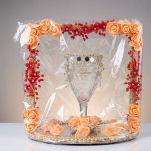 Doodh Pilai Glass Set with Mirror Tray
