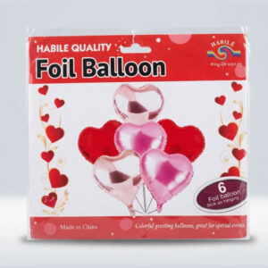Heart-Shaped Foil Balloons