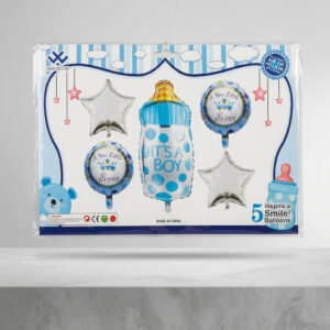 It’s a Boy Baby Feeder Foil Balloon Set 5 pcs Baby Shower Decoration