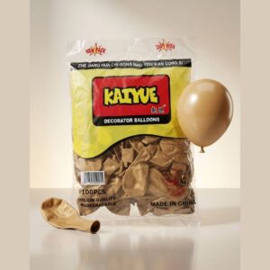 Kaiyue Decorator Balloons 100 Pieces Golden Khaki Brown