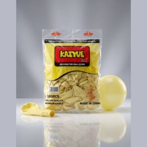 Kaiyue Pastel Yellow Decorator Balloons 100 Pieces