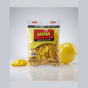 Kaiyue Yellow Decorator Balloons 100 Pieces