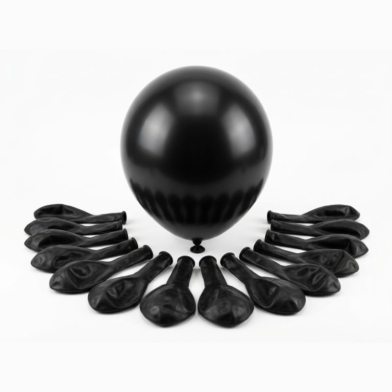 Large Balloon 18 Inch Matte Black Latex Balloon 1 Piece