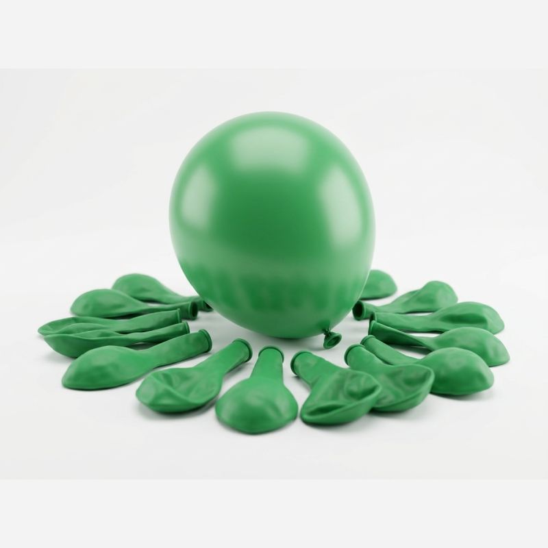 Lawat Co 18 Inch Matte Dark Green Latex Party Balloon 1 Piece